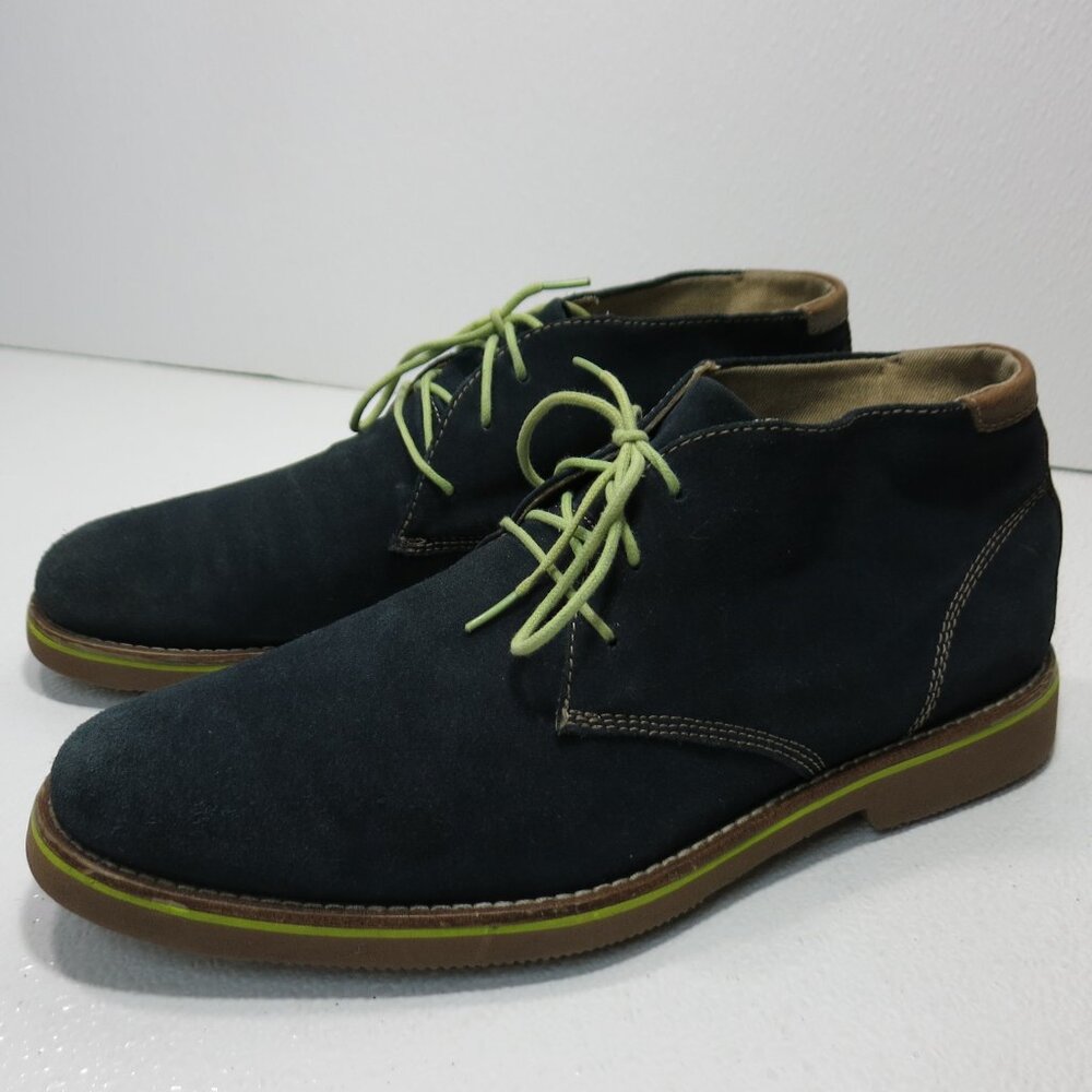 G. H. Bass & Co. Blue Suede Leather Chukka Boots Men's Footwear Shoes Sz 9 M